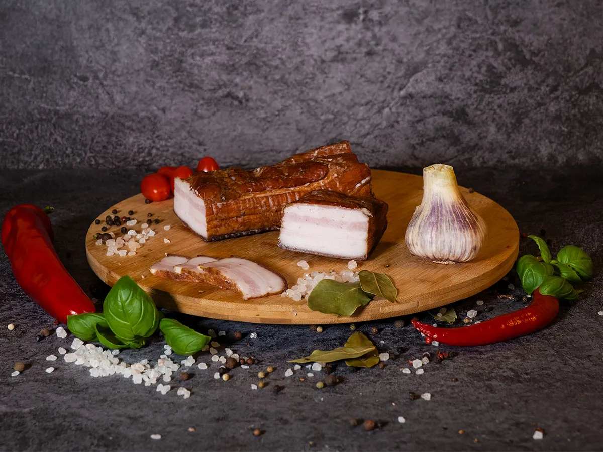 Słonina wiejska wędzona ok 350 g